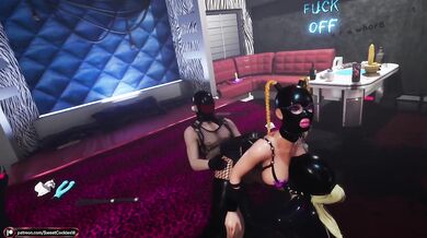 Latex Bitches Dominant Woman Destroyed Man Like a Toy
