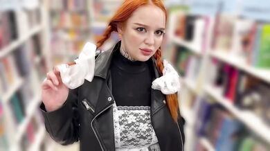 Did a schoolgirl ask for a dick instead of philosophy? 18 year old outdoor dirty talk with cum in mouth and perfect ass
