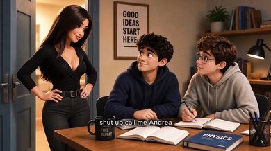 I Destroyed My Friends Hot MILF Step Mom With AI Cartoon Cumshot On Big Boobs