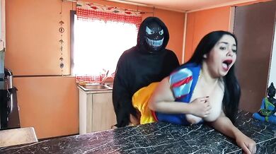 Halloween Role Play Destroyed My Snow White Stepmom With Hard Rough Anal In The Kitchen