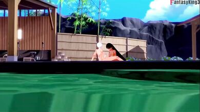 Chel Destroyed Gushing Big Ass Tits Hentai POV Hot Springs Fantasyking3