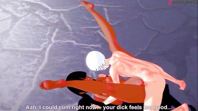 Chel Destroyed Gushing Big Ass Tits Hentai POV Hot Springs Fantasyking3