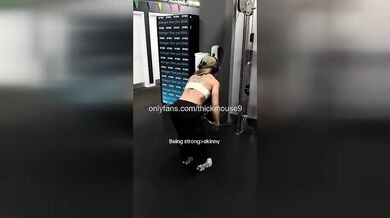 Innocent Teen's First Squat Gushing Pussy Exposed for Whole Gym Humiliated