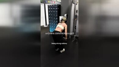 Innocent Teen's First Squat Gushing Pussy Exposed for Whole Gym Humiliated
