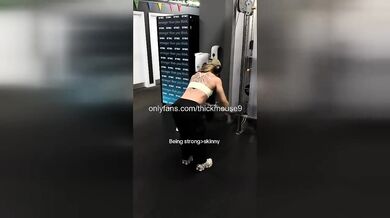 Innocent Teen's First Squat Gushing Pussy Exposed for Whole Gym Humiliated