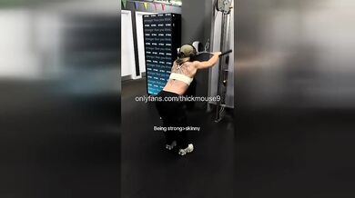 Innocent Teen's First Squat Gushing Pussy Exposed for Whole Gym Humiliated