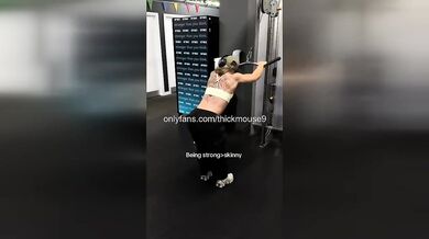 Innocent Teen's First Squat Gushing Pussy Exposed for Whole Gym Humiliated