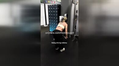 Innocent Teen's First Squat Gushing Pussy Exposed for Whole Gym Humiliated