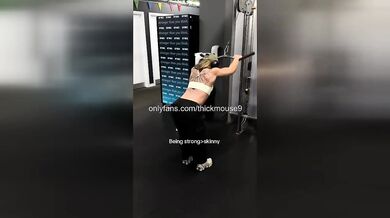 Innocent Teen's First Squat Gushing Pussy Exposed for Whole Gym Humiliated