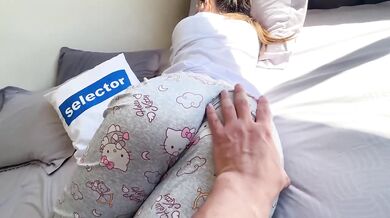 Stepdad destroys cum gushing stepdaughter pajamas taboo sidefuck