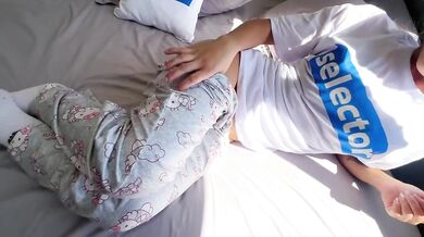 Stepdad destroys cum gushing stepdaughter pajamas taboo sidefuck