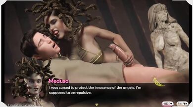 Athena And Cleopatra Hide Secret Threesome Blowjob Goddess Sex In Serpent Hideout