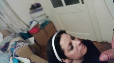 Homemade Sextape Wife on Kitchen Table Hot Mom Face Fucking Amateur Cumshot