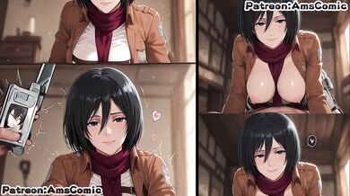 Mikasa Ackerman Destroyed Gushing Rough Blowjob Handjob Big Tits Hentai Exclusive