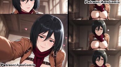 Mikasa Ackerman Destroyed Gushing Rough Blowjob Handjob Big Tits Hentai Exclusive