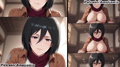 Mikasa Ackerman Destroyed Gushing Rough Blowjob Handjob Big Tits Hentai Exclusive