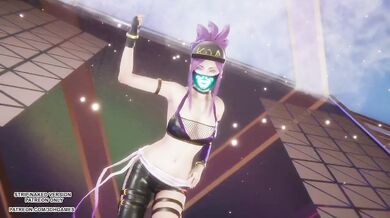 MMD Akali Destroyed Gushing Choked Hentai Dance Uncensored 4K 60FPS League of Legends BlackPink JUMP