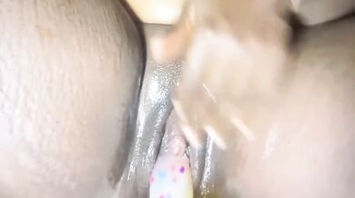 Black Wet Pussy Destroyed with Big Ass Ebony Solo Female HD Porn