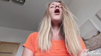 Blonde Stepdaughter Cowgirl Riding Straddling Tight Pussy Dripping Wet Creampie Cum Inside Without Condom Rough Sex Hot 18 Slut Fuck Me Stepdad