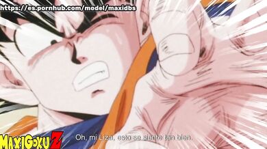 Goku Destroyed by Elizabeth Liotes Mouth in Two Minutes of Choked Gushing Hentai HD Cartoon Porn