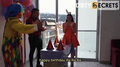 Birthday Clown Destroyed By Huge Dick Cock In Dress