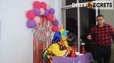 Birthday Clown Destroyed By Huge Dick Cock In Dress
