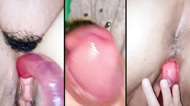 Cuckolded Husband Watches Wife Fuck BBC Doggystyle Compilation Creampie