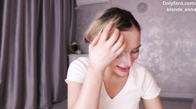 Blonde Wig Collection Vlog Destroyed By Huge Cumshot Gushing Sensual Talking Sexy Big Tits Milf
