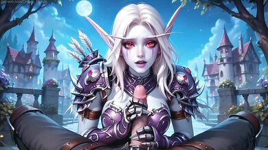 Sylvanas Windrunner Destroyed in Town Square Creampie Anal