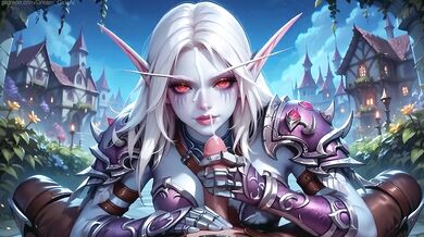 Sylvanas Windrunner Destroyed in Town Square Creampie Anal