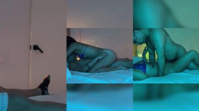 In Bed With Her And Her Blue Lingerie Destroyed Gushing Cumshot TauBros