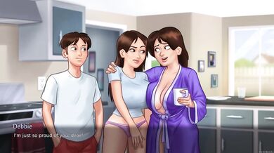 Summertime Saga 33 PC Gameplay Destroyed Big Ass Brunette MILF Gushing Cartoon HD Porn Uncensored Female Orgasm
