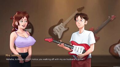 Summertime Saga 33 PC Gameplay Destroyed Big Ass Brunette MILF Gushing Cartoon HD Porn Uncensored Female Orgasm