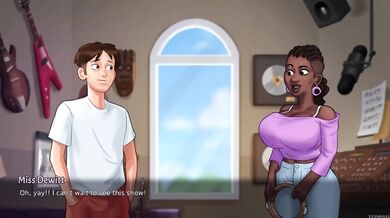 Summertime Saga 33 PC Gameplay Destroyed Big Ass Brunette MILF Gushing Cartoon HD Porn Uncensored Female Orgasm