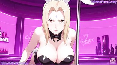 Tsunade Bunny Suit Blow Job Destroyed Big Tits for Boss Hentai Exclusive HD Uncensored