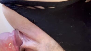 Married Milf Pussy Soaking Heavy Cum While Watching Shonminx Guy Fingering