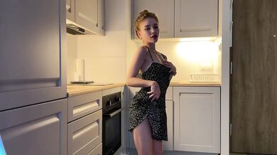 Horny Stepsister Teasing Destroyed Gushing Blonde College Masturbation