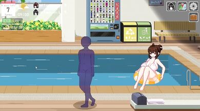 Destroyed in Paradise Swimming Hentai Gameplay with Big Ass and Sexy Pussy