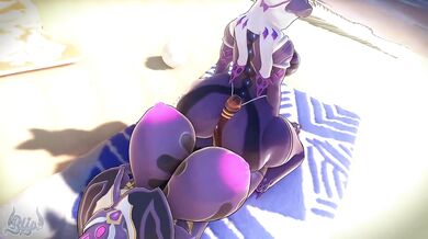Warframe Wisp Femdom Strap On Lesbian Sex Destroyed By Huge Monster Cock