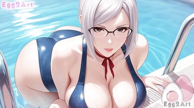 Meiko Shiraki Prison School Big Tits Blowjob Cumshot Egg2Art Animation