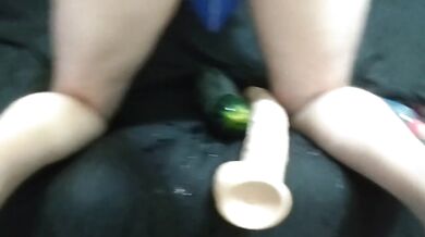POV Vegetarian Mistress Fucked Her Husband With 2 Hands and a Huge Zucchini in the Ass