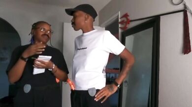 Ebony Strap On POV Destroyed Gushing Halloween Bondage Lesbian