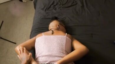 Ebony Strap On POV Destroyed Gushing Halloween Bondage Lesbian
