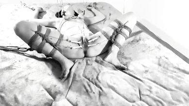 Kinktober Clamps Kink Destroyed Nipple Clamps Tied Up pussy squirt moaning orgasm HD