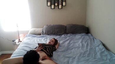 College Blonde Tutor Devours Teen Pussy Gushing Choked