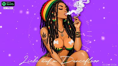 German Amateure Destroyed by Dirty Talk German Reggae Love Dancefloor