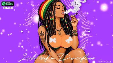 German Amateure Destroyed by Dirty Talk German Reggae Love Dancefloor