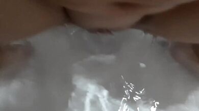 Discreet Dildo Fucked In The Bath POV Wet Pussy