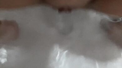 Discreet Dildo Fucked In The Bath POV Wet Pussy