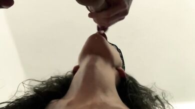 Brunette Beauty Destroyed By Huge Cum Load In Mouth Messy Saliva Gushing Swallow Face Fuck Hardcore Blowjob Creampie Compilation